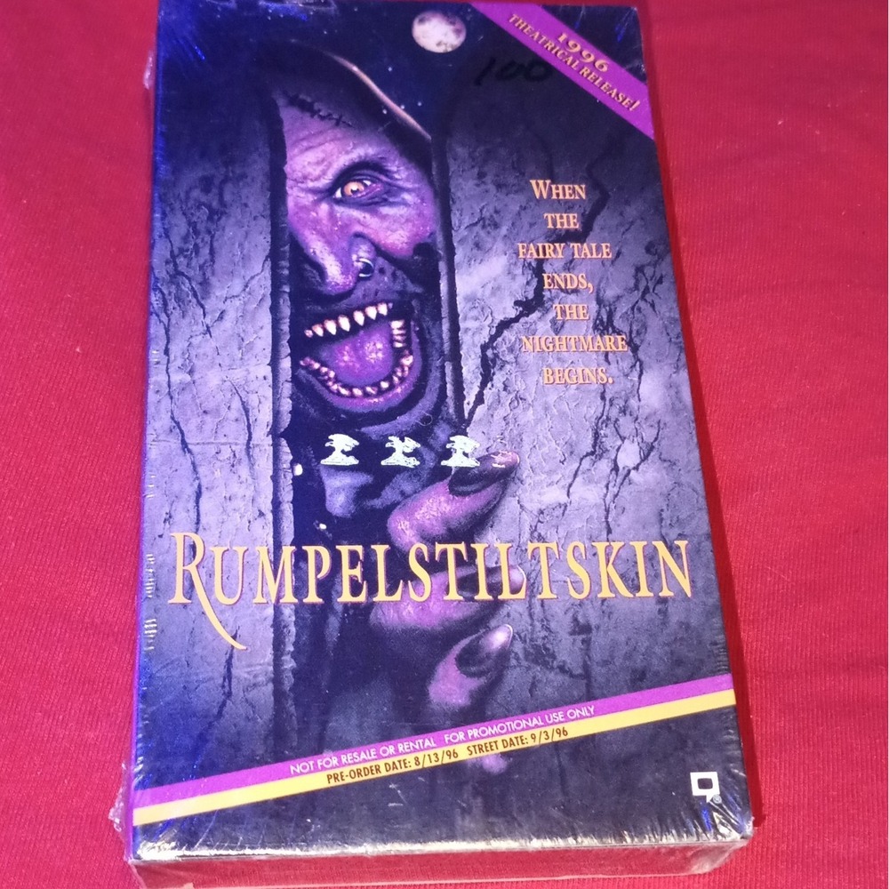 Factory Sealed Rumpelstiltskin (VHS, 1996) Republic Picture Horror Monster Cult